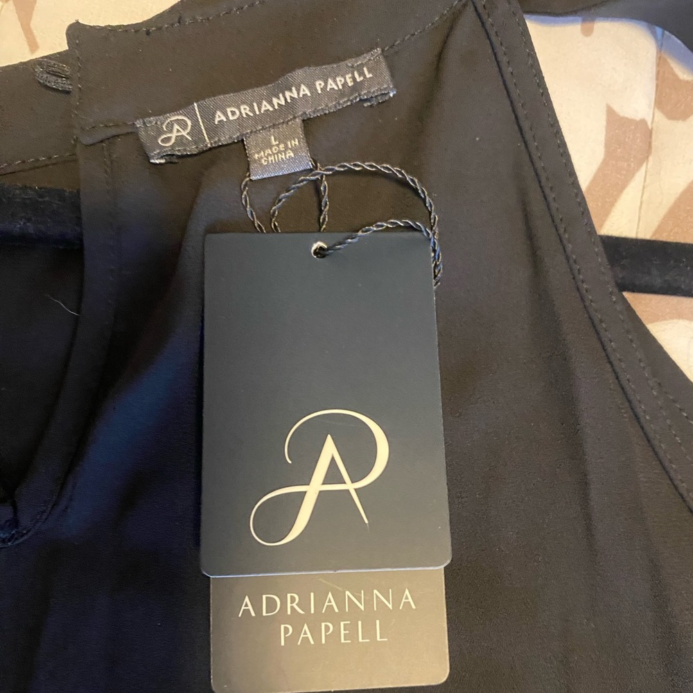 Adrianna Papell Black Blouse